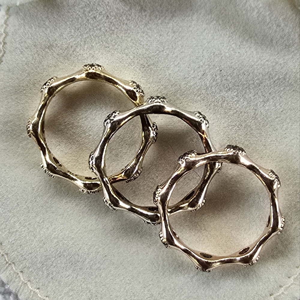 Pandora Tricolor Lovepod Rings